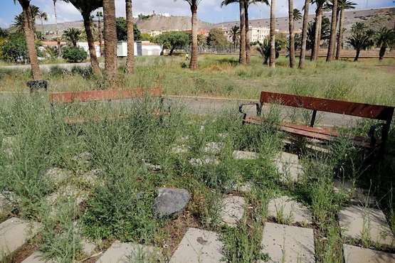 Abandono del Parque de las Mil Palmeras del Valle de Jinámar/TA.